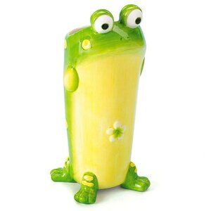 Hand Painted Ceramic Toby the Toad Vase by Burton